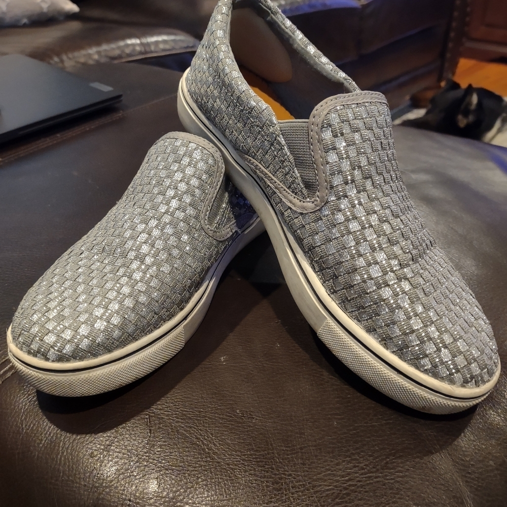 Women's Gray Slip-On Shoes